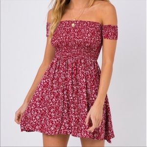 Princess polly red floral dress